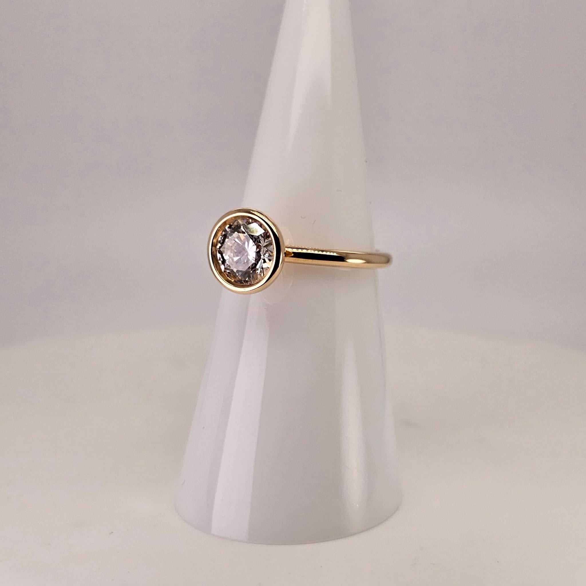 Lab Grown Diamond Solitaire Ring - by Sabii Jewelry®