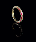Load image into Gallery viewer, Ruby & Diamond Eternity Band – by Sabii Jewelry®

