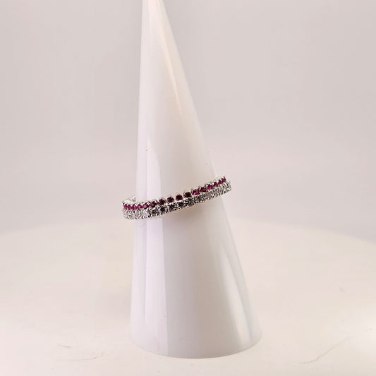 Ruby & Diamond Eternity Band – by Sabii Jewelry®