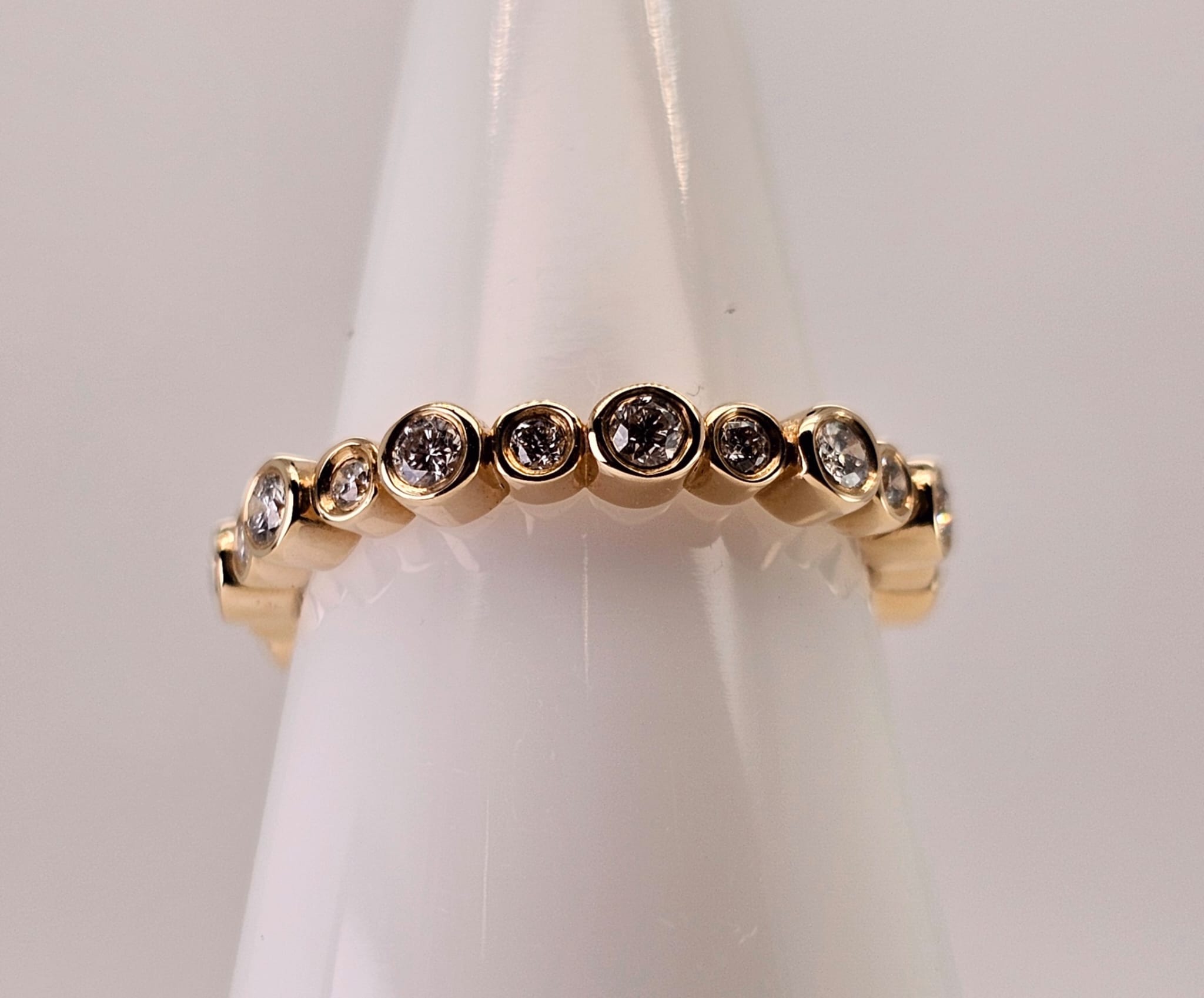 Round Diamond Eternity Stackable Ring – by Sabii Jewelry®