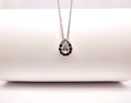 Load image into Gallery viewer, Stunning Sapphire & Pear-Shaped Diamond Pendant– by Sabii Jewelry®
