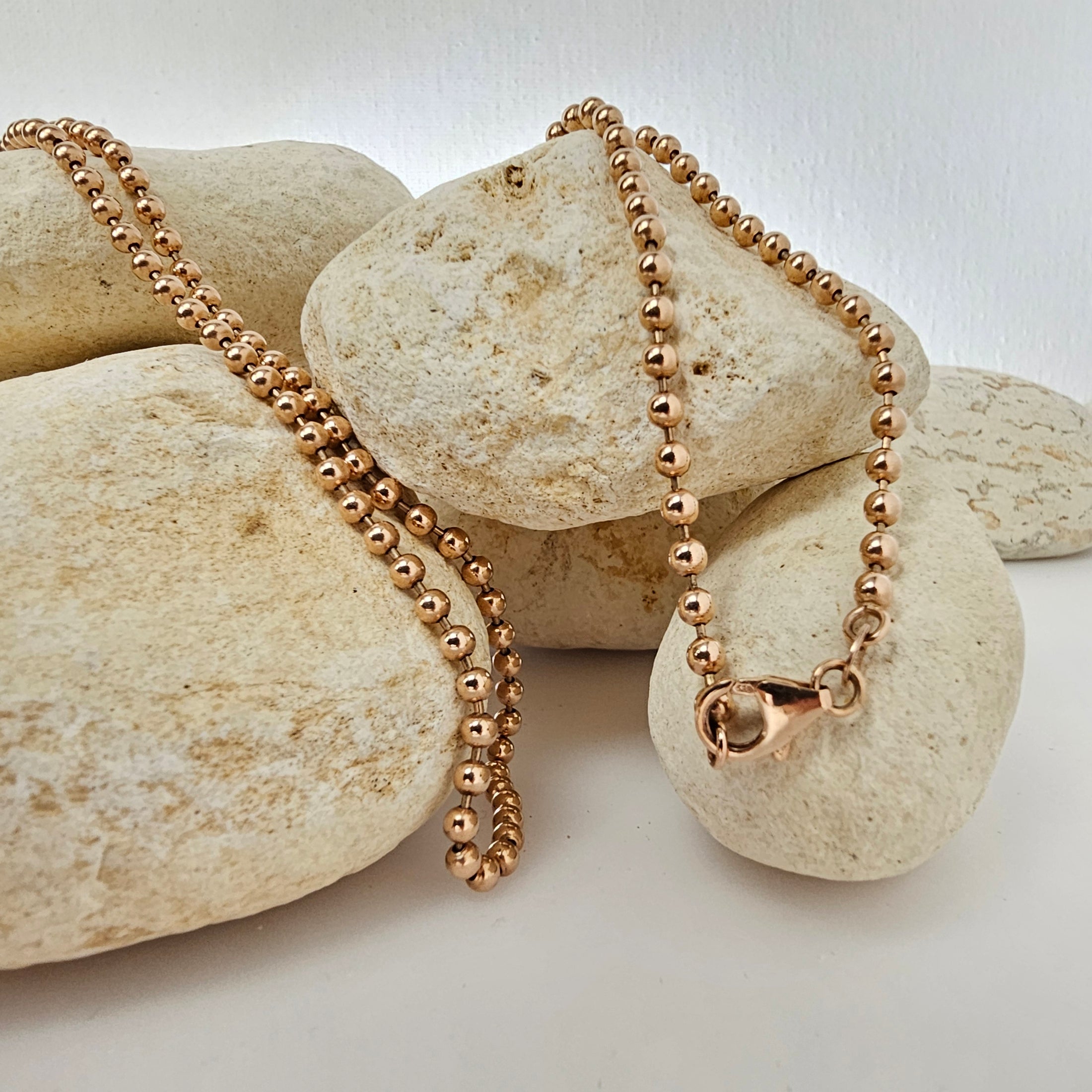 3.2MM Bead Chain – 14k Rose Gold