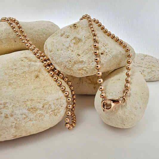 3.2MM Bead Chain – 14k Rose Gold