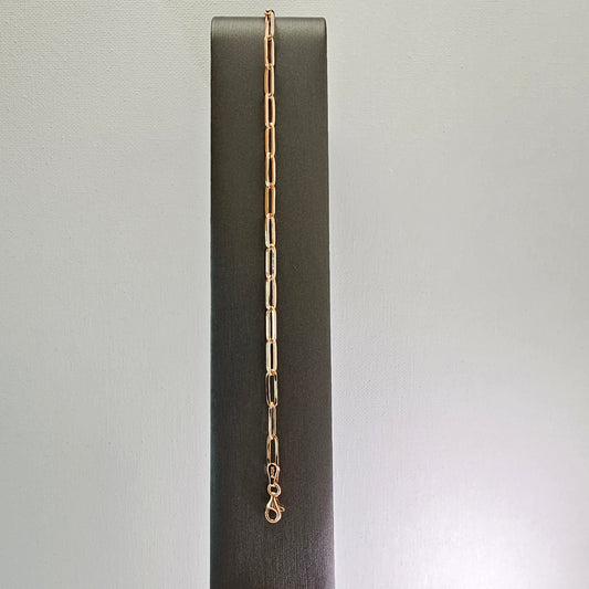 Paperclip Chain Bracelet 8" – 14k Rose Gold - 767