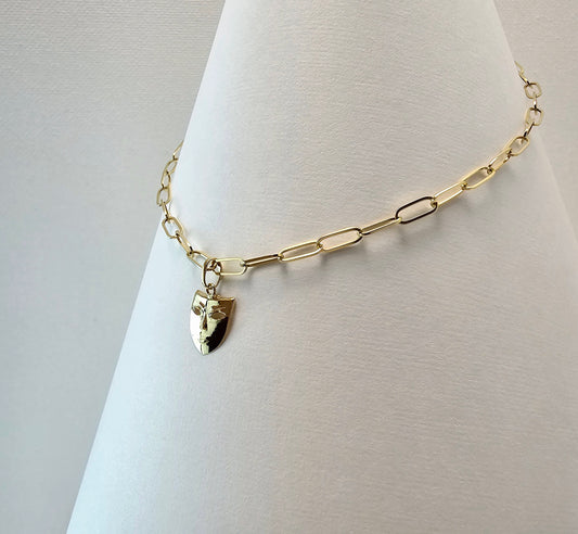 Paperclip Chain Necklace 18" – 14k Yellow Gold - 977