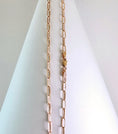 Load image into Gallery viewer, Paperclip Chain Necklace 18” – 14k Rose Gold - 977
