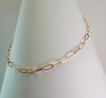 Load image into Gallery viewer, Paperclip Chain Necklace 18” – 14k Rose Gold - 977

