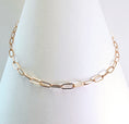Load image into Gallery viewer, Paperclip Chain Necklace 18” – 14k Rose Gold - 977
