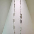 Load image into Gallery viewer, Paperclip Chain Necklace 18” – 14k White Gold - 514
