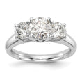 Load image into Gallery viewer, 3 Stone - Natural Diamond Engagement Ring
