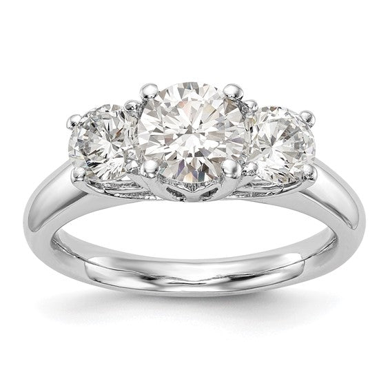 3 Stone - Natural Diamond Engagement Ring