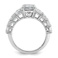 Load image into Gallery viewer, 5ct Emerald Cut Shared Prong Lab Grown Diamond Engagement Ring
