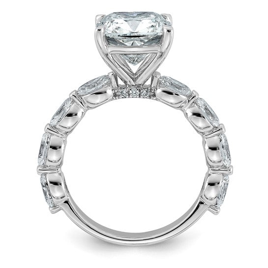 Cushion-Cut Certified Lab-Grown Diamond Engagement Ring
