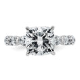 Load image into Gallery viewer, Cushion-Cut Certified Lab-Grown Diamond Engagement Ring
