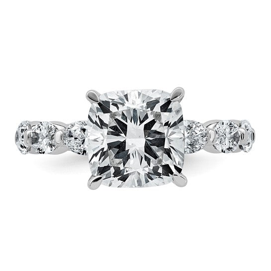 Cushion-Cut Certified Lab-Grown Diamond Engagement Ring