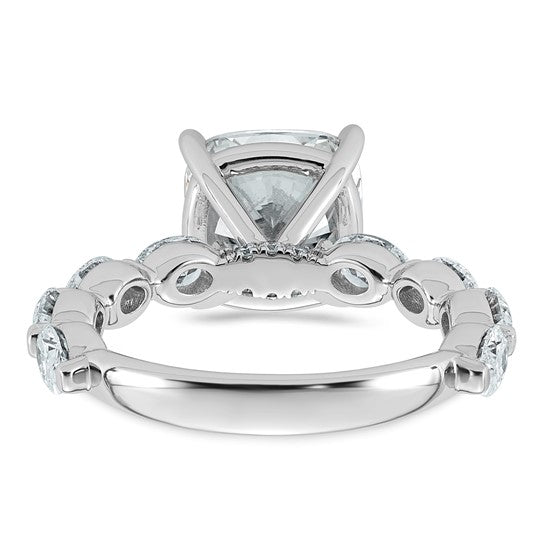 Cushion-Cut Certified Lab-Grown Diamond Engagement Ring