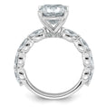 Load image into Gallery viewer, Cushion Cut and Oval Accent Certified Lab Grown Diamond Engagement Ring
