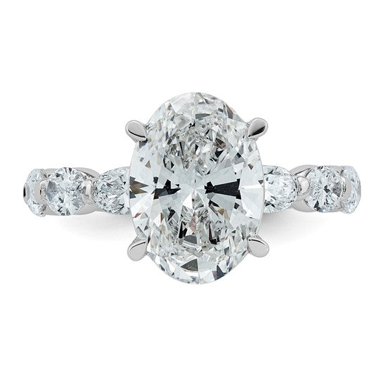 Oval Solitaire Certified Lab Grown Engagement Ring