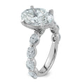Load image into Gallery viewer, 5.5ct TW Round Cut Certified Lab Grown Diamond Engagement Ring
