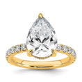 Load image into Gallery viewer, Certified Lab Grown Pear Solitaire Engagement Ring
