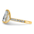 Load image into Gallery viewer, Certified Lab Grown Pear Solitaire Engagement Ring
