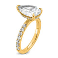 Load image into Gallery viewer, Certified Lab Grown Pear Solitaire Engagement Ring
