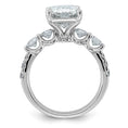 Load image into Gallery viewer, Radiant Center and Round Accents Lab Grown Diamond Engagement Ring
