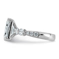 Load image into Gallery viewer, Radiant Center and Round Accents Lab Grown Diamond Engagement Ring

