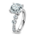 Load image into Gallery viewer, Round Center and Round Accents Lab Grown Diamond Engagement Ring
