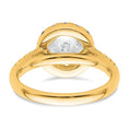 Load image into Gallery viewer, Round Natural Diamond 14k Halo Engagement Ring
