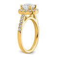 Load image into Gallery viewer, Round Natural Diamond 14k Halo Engagement Ring

