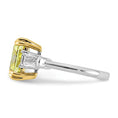 Load image into Gallery viewer, Radiant Vivid Yellow and Baguette Lab Grown Diamond Engagement Ring
