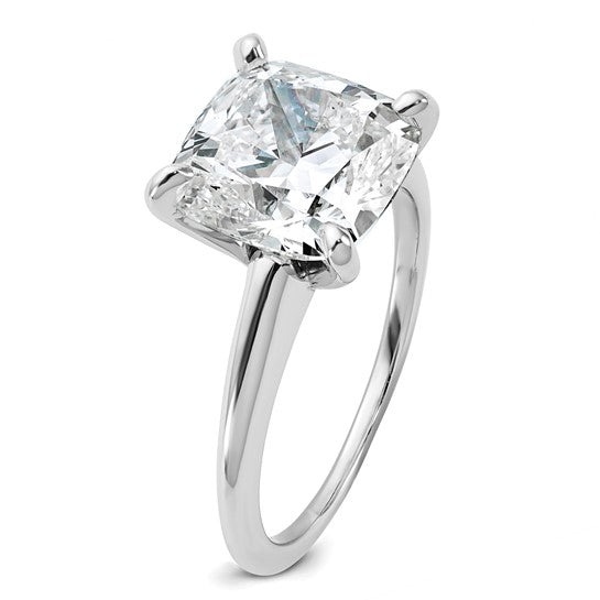 5ct Cushion Cut Solitaire Certified Lab Grown Diamond Engagement Ring