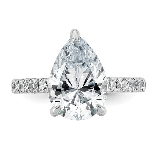 Pear Cut Solitaire Certified Lab Grown Diamond Engagement Ring