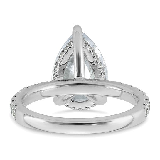 Pear Shaped 4.75 ct Certified Lab Grown Solitaire Engagement Ring