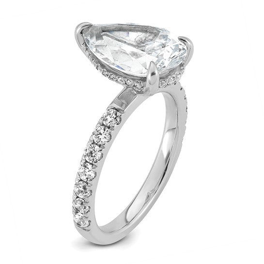 Pear Shaped 4.75 ct Certified Lab Grown Solitaire Engagement Ring
