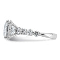 Load image into Gallery viewer, 5ct Round Center and Round Cut Accents Lab Grown Diamond Engagement Ring
