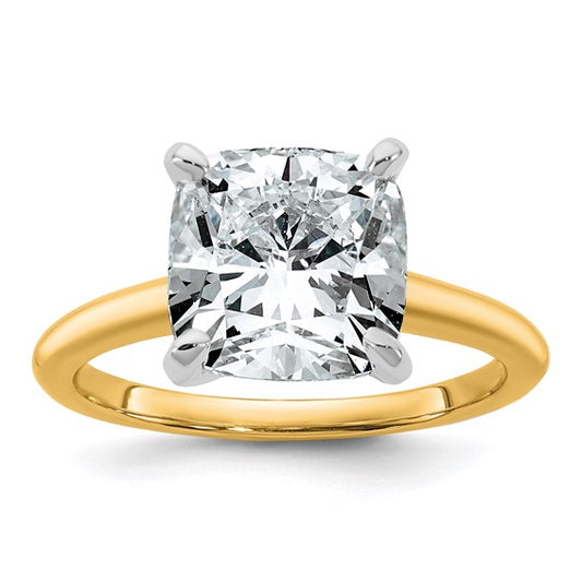 5ct Cushion Cut Solitaire Lab Grown Diamond Engagement Ring