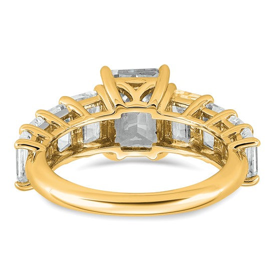 5ct Emerald Cut Shared Prong Lab Grown Diamond Engagement Ring