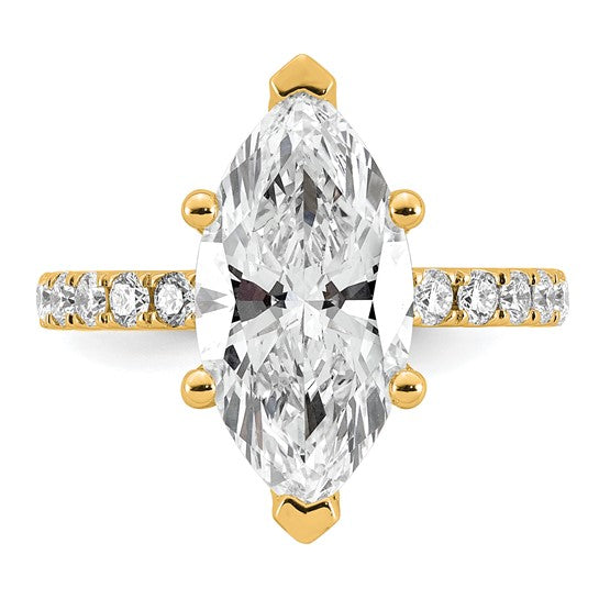 Marquis Solitaire Certified Lab Grown Diamond Engagement Ring
