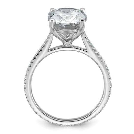 4.27ct Oval Cut Certified Lab Grown Diamond Engagement Ring