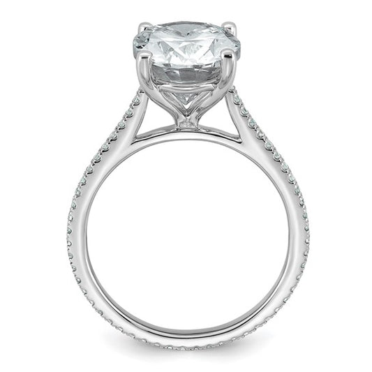 4.27ct Oval Cut Certified Lab Grown Diamond Engagement Ring