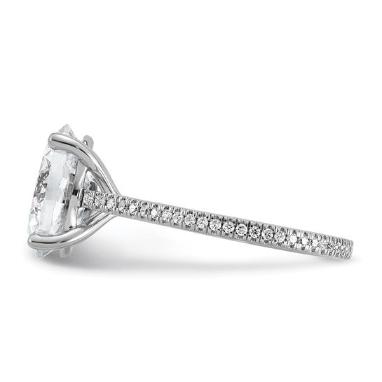 4.27ct Oval Cut Certified Lab Grown Diamond Engagement Ring