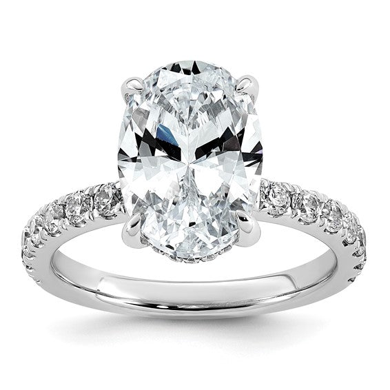 Oval Solitaire Lab Grown Diamond Engagement Ring