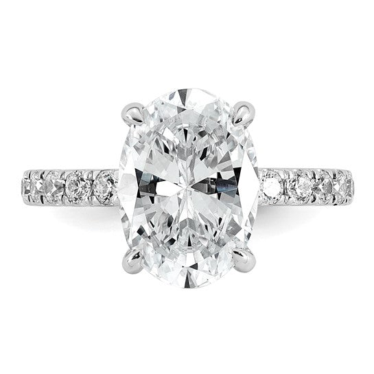 Oval Solitaire Lab Grown Diamond Engagement Ring