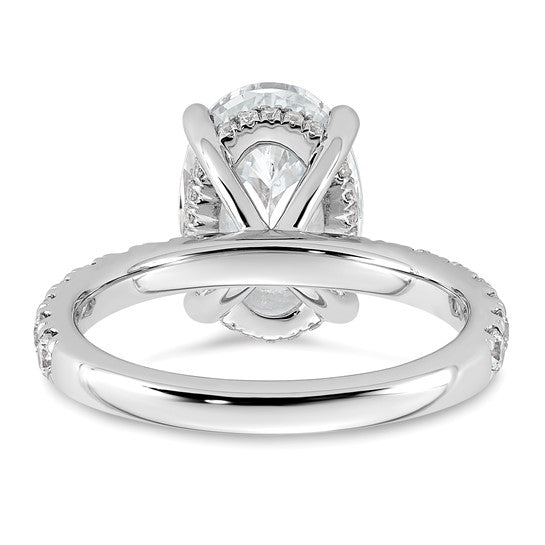 Oval Solitaire Lab Grown Diamond Engagement Ring