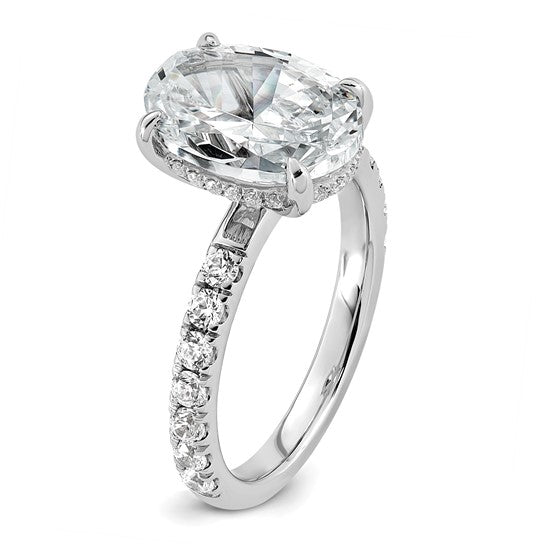 Oval Solitaire Lab Grown Diamond Engagement Ring