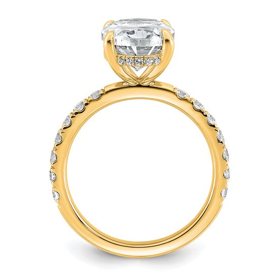 Oval Solitaire Lab Grown Diamond Engagement Ring