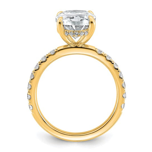 Oval Solitaire Lab Grown Diamond Engagement Ring