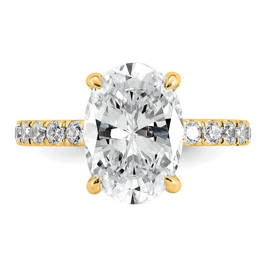 Oval Solitaire Lab Grown Diamond Engagement Ring